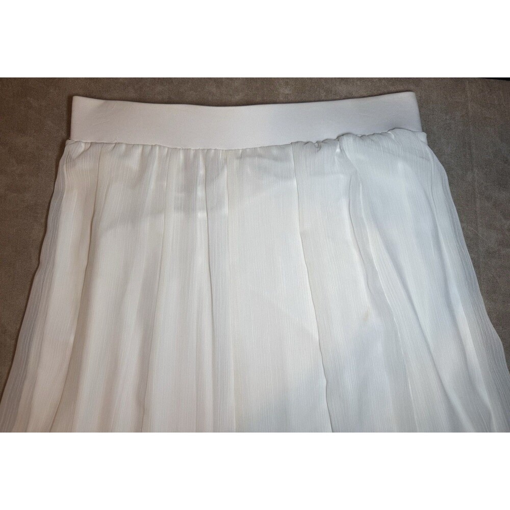 Ruby Rd Ruffled Skirt Size SMALL 100% Cotton Lining WHITE - Picture 4 of 4